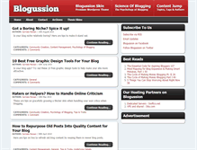 Tablet Screenshot of blogussion.com